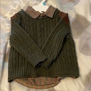 Sweater and long sleeve shirt